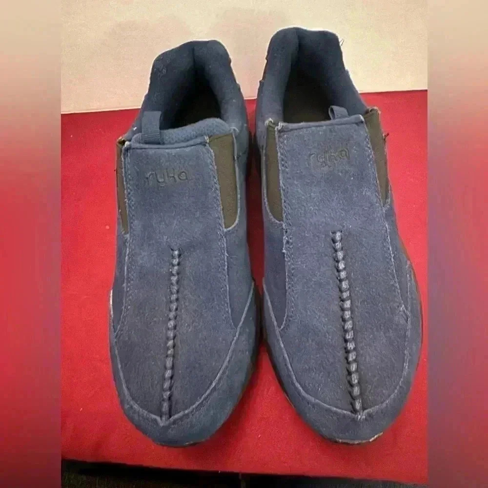 RYKA Roamer II Blue Suede Slip on Shoes Size 8 - Picture 1 of 7